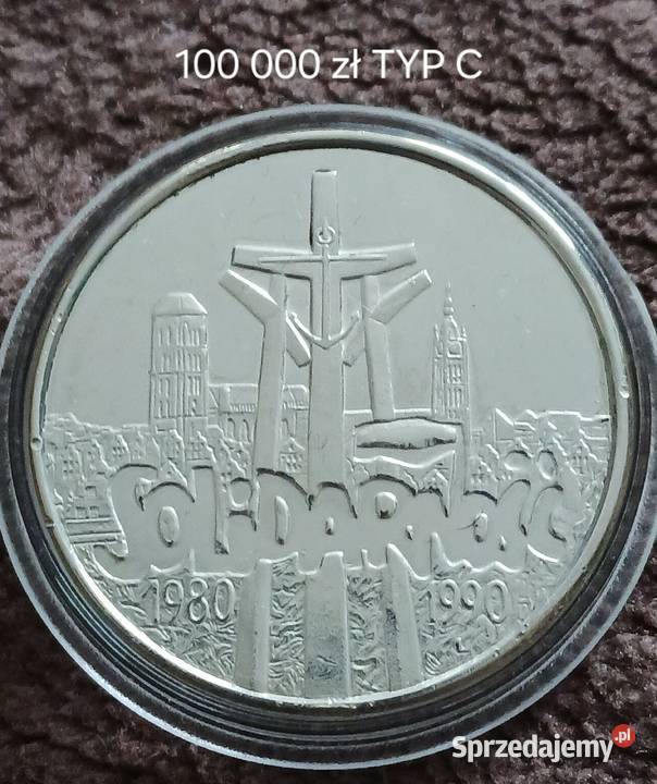 100 000 Solidarność 1990 r TYPC Piękne wielkopolskie Konin