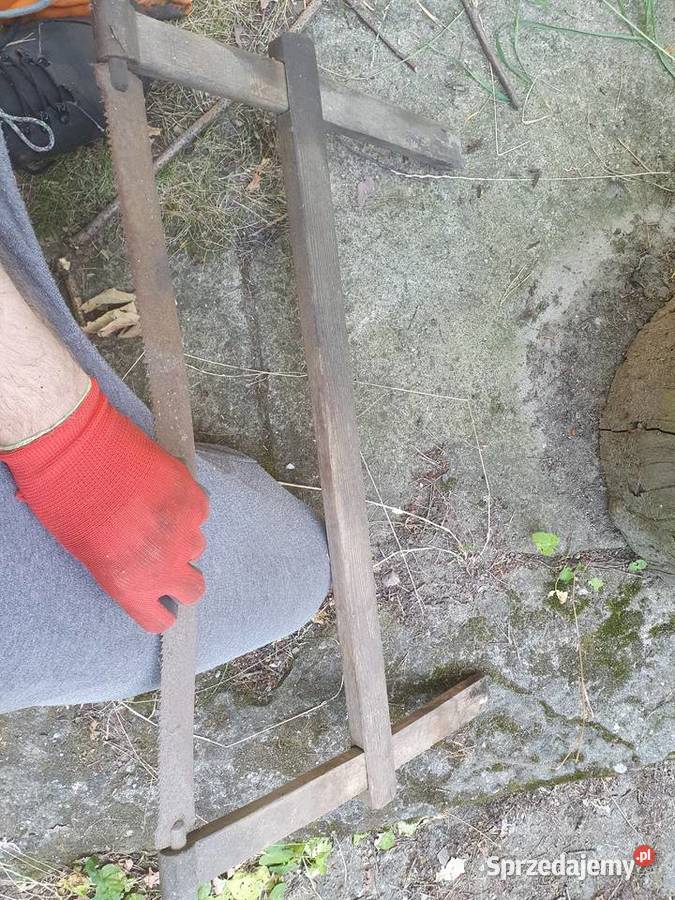 Piła ramowa stolarska przedwojenna stara Warszawa