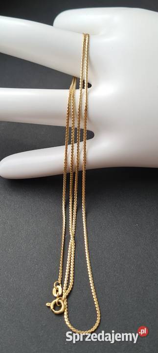 Złoty łańcuszek próba 75018k Długość 60 540 Waga złoto