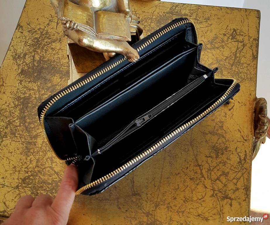 PORTFEL GUCCI PORTMONETKA GUCCI PIKOWANY CZARNY Dla kobiet Bydgoszcz sprzedam