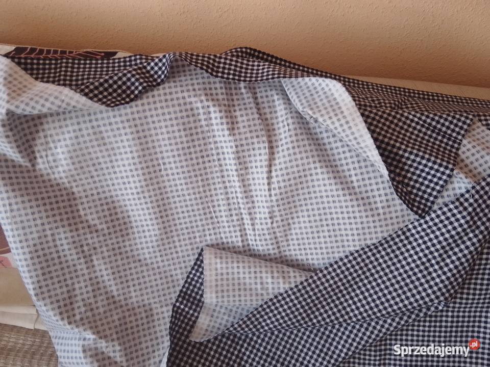 Kupon materiału flanela bawełniana z okresu PRL śląskie Sosnowiec