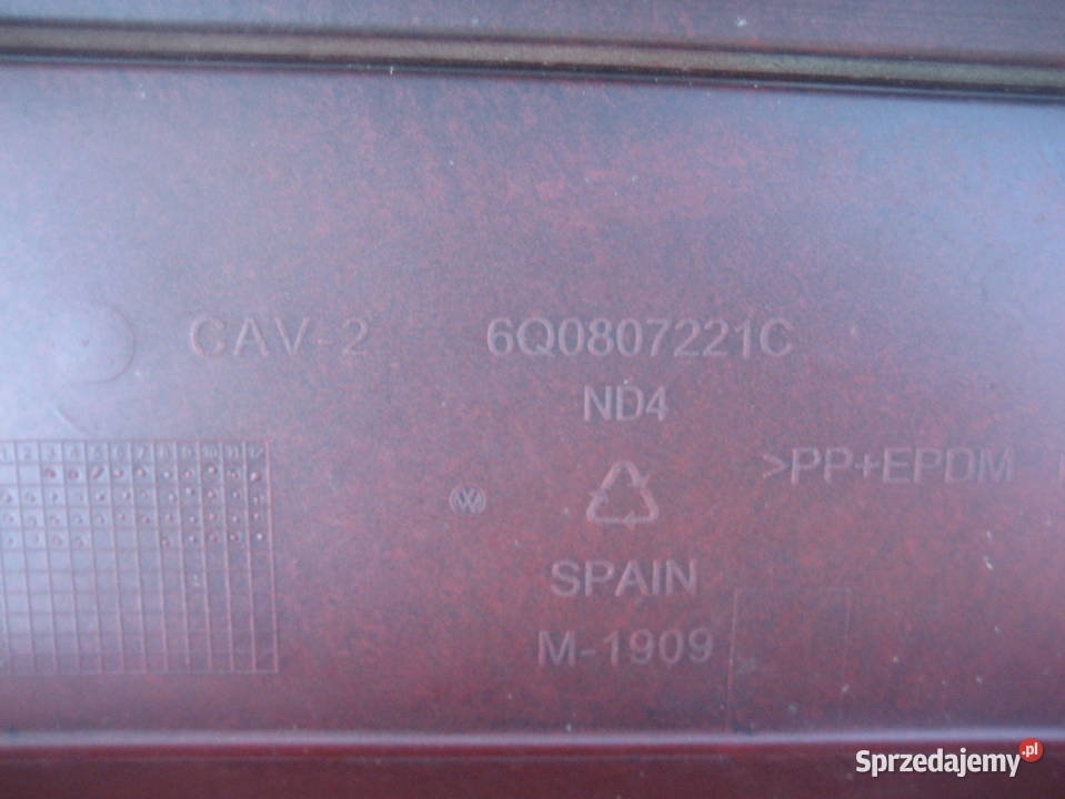 vw polo iv lift 05 09r zderzak przedni spryski wielkopolskie Rakoniewice