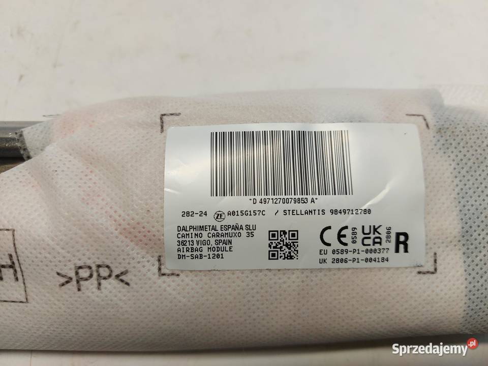 OPEL Grandland II 2024 Poduszka powietrzna Części samochodowe