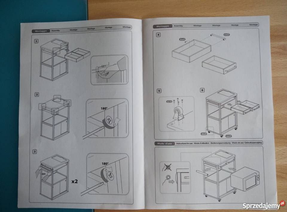 Wyspa szafka na kółkachBenchef Carrello biały Wodzisław Śląski