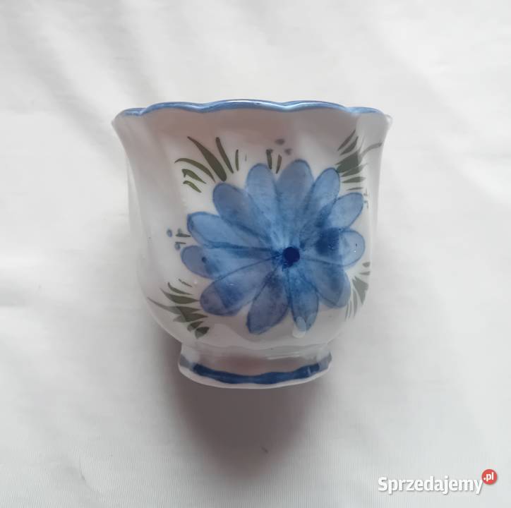 Porcelanowa osłonka doniczki na kolumnie