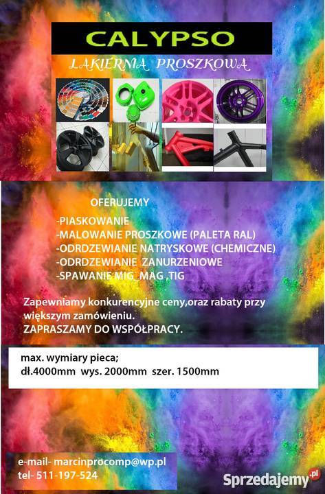 Malowanie proszkowepiaskowanie Zgierz