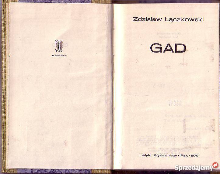 9436 GAD ZDZISŁAW ŁĄCZKOWSKI Czyrna sprzedam