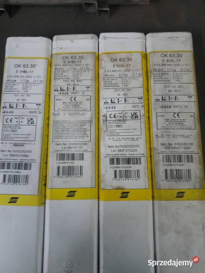 Elektroda Do Nierdzewki OK 6330 E 316L17 ESAB Fi Damasławek
