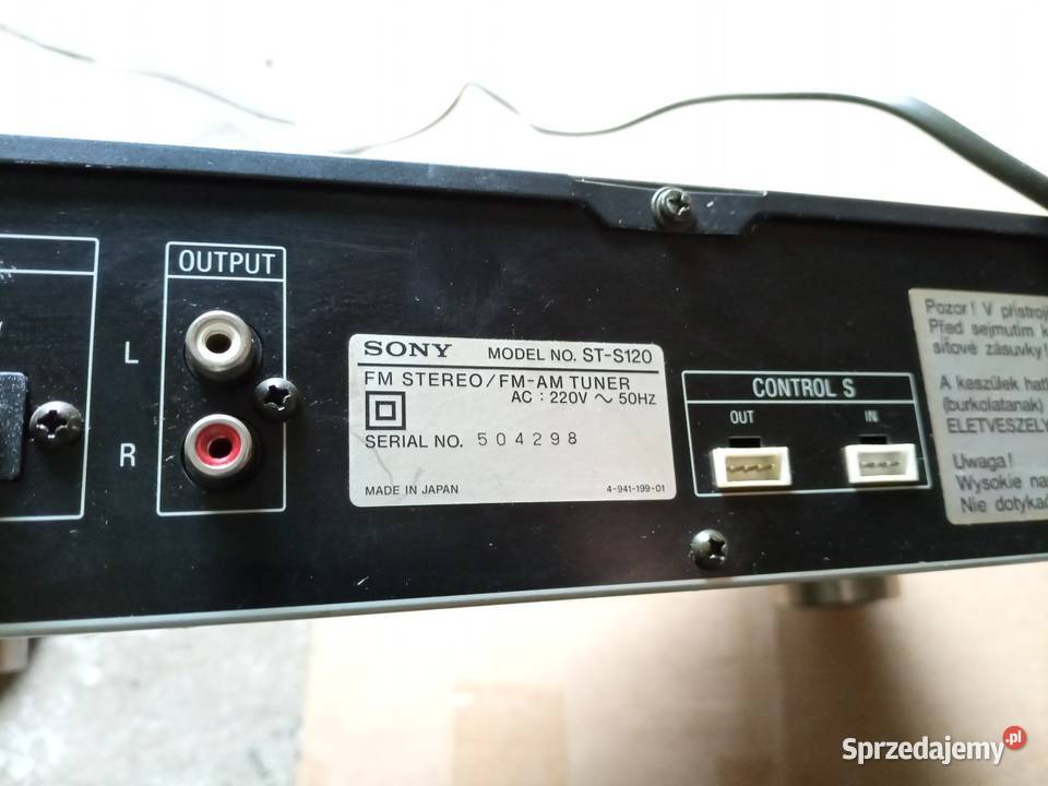 Sony STS120 stereo fm tuner Stalowa Wola