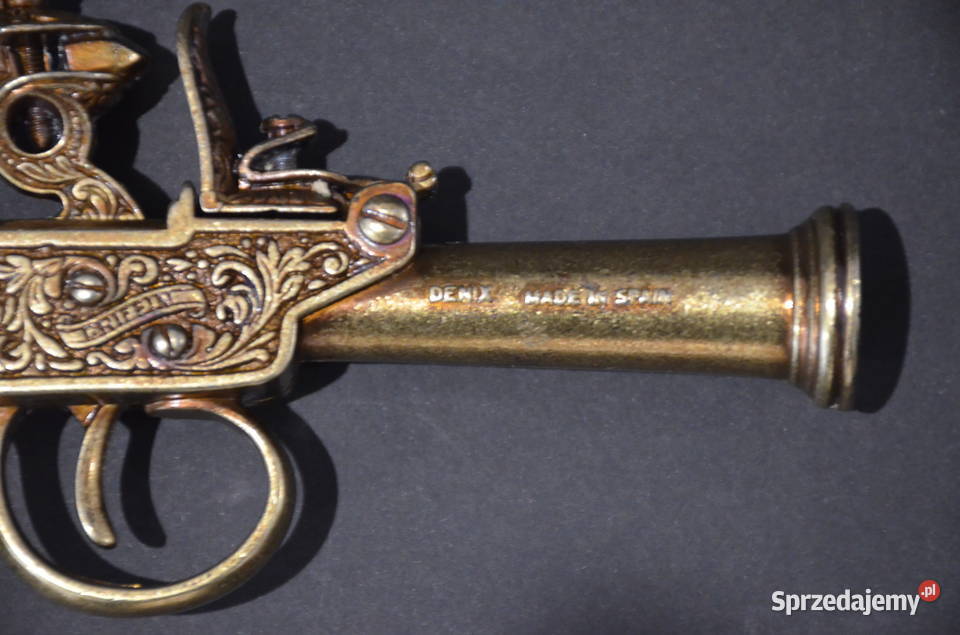 Replika broni kieszonkowy pistolet skałkowy Środa Wielkopolska