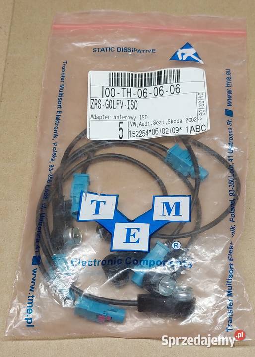 ADAPTER ANTENOWY ISO FAKRA VW AUDI SEAT SKODA osobowe dolnośląskie
