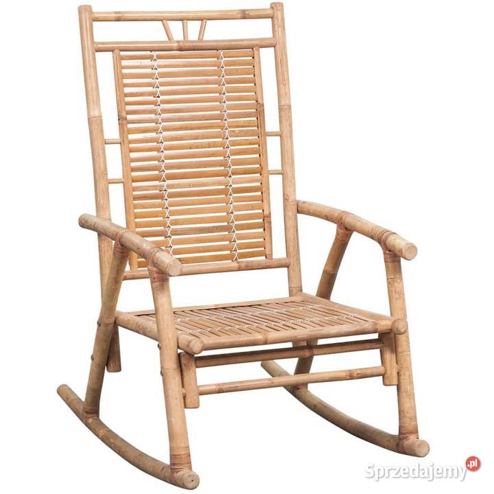 vidaXL Fotel bujany z poduszką bambusowy Warszawa sprzedam