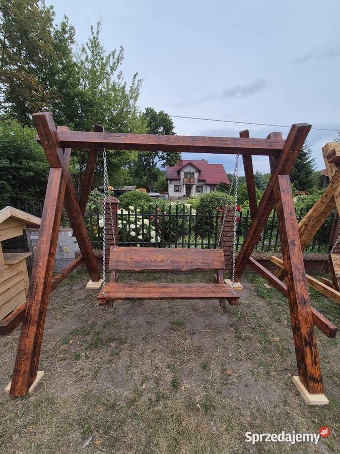 Huśtawka Opalana Lakierowana OKAZJA ponad 10 lat Gostynin
