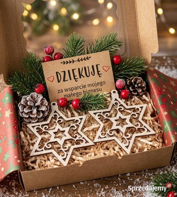 EKO Bombki Drewniane na Choinkę 8 Zestaw Krapkowice