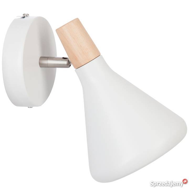 Kinkiet lampa ścienna lampka metalowa BIAŁA Kanie