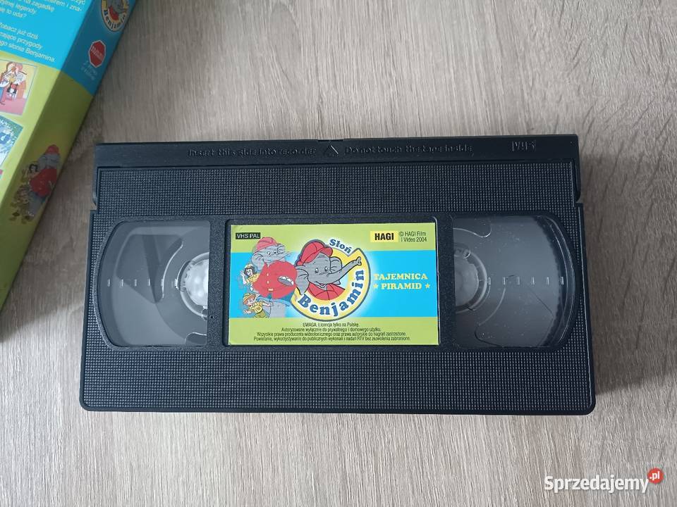 Kaseta VHS Słoń Benjamin Tajemnica Piramid Kwidzyn