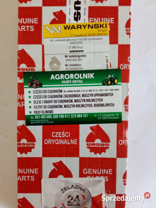 Kpl panewek głównych N000 URSUS C385 4cyl Ursus Części zamienne lubelskie Parczew