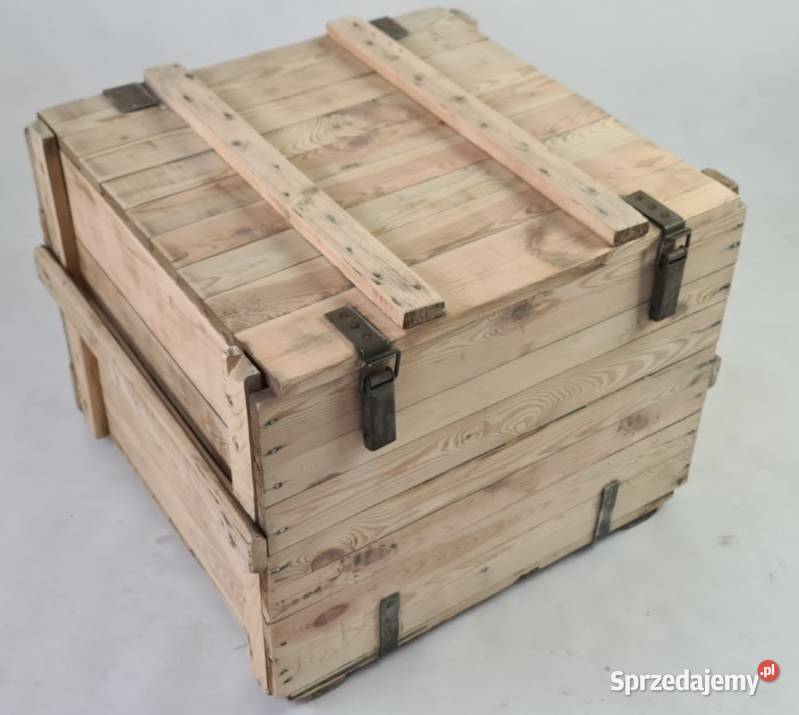 Skrzynia wojskowa zielona siedzisko 70x54x62 Malbork