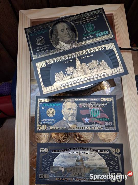 pieniądze banknoty kolekcjonerskie dolary euro Wałbrzych
