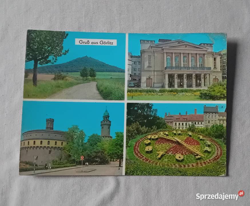 Pocztówka Gruss aus Goerlitz lata 70e wielkopolskie Koźminek