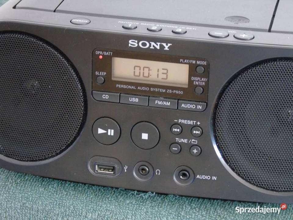 Zestaw audio Sony CD USB radio AUX WYSYŁKA podkarpackie Jasło