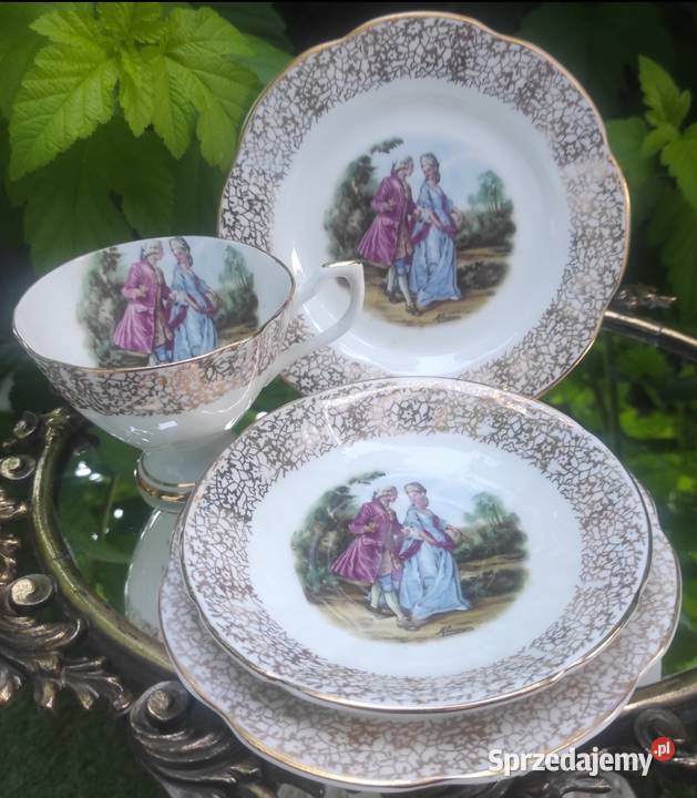 Angielska porcelana kostna filiżanka ze Pabianice