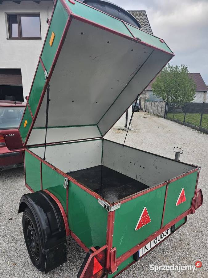 Przyczepka lekka na osi ALKO box dachowy Solidna