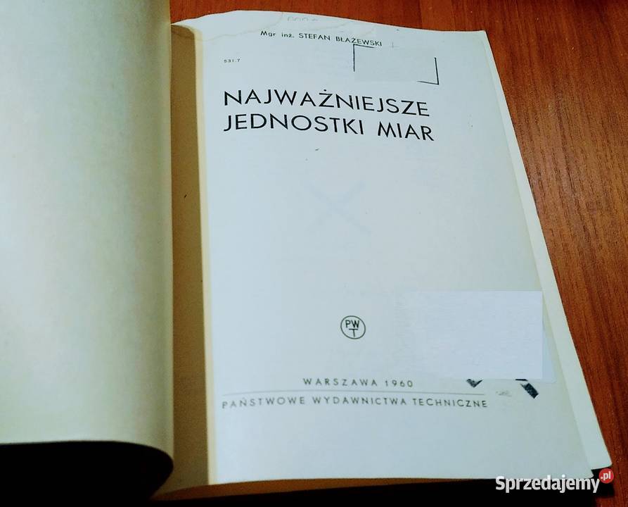 Najważniejsze jednostki miar Stefan Błażewski