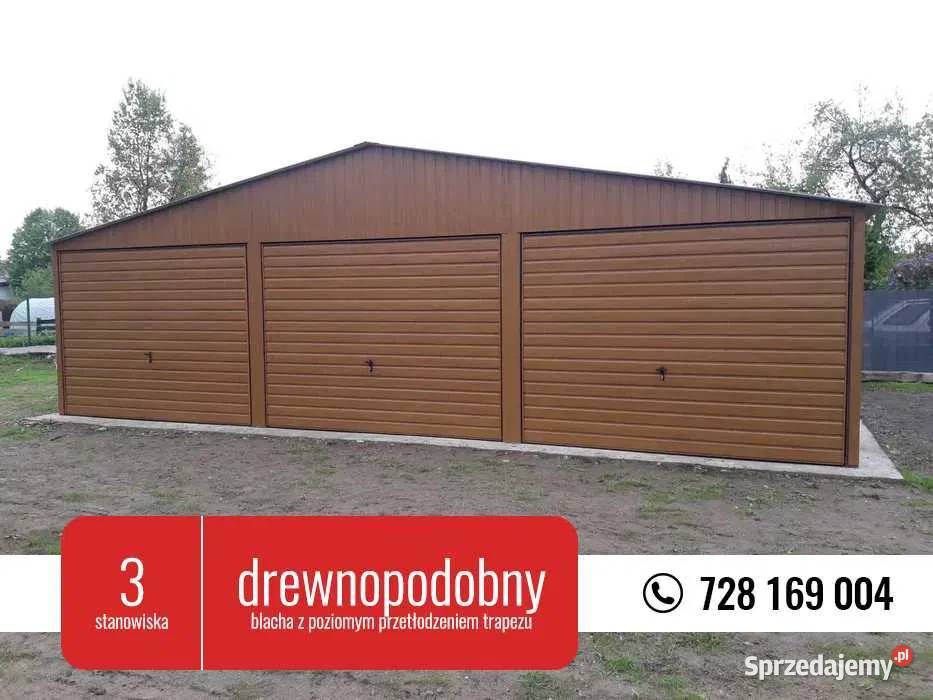 Garaż Blaszany ZŁOTY DĄB Trzystanowiskowy Wrocław
