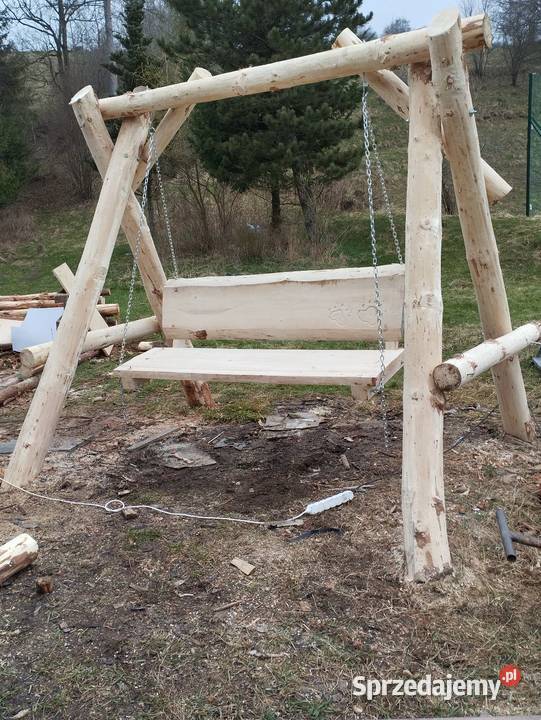 Huśtawka ogrodowa drewniana Sól