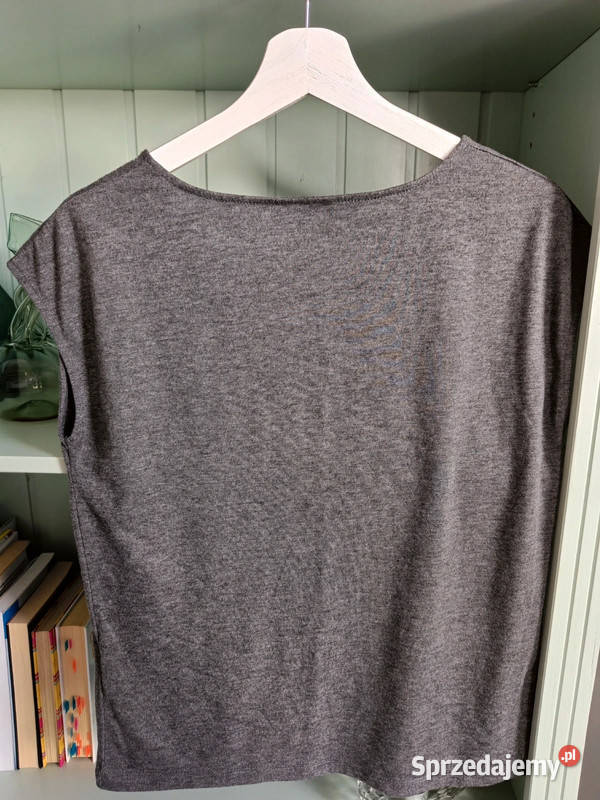 Szary tshirt z cekinami r M Oborniki