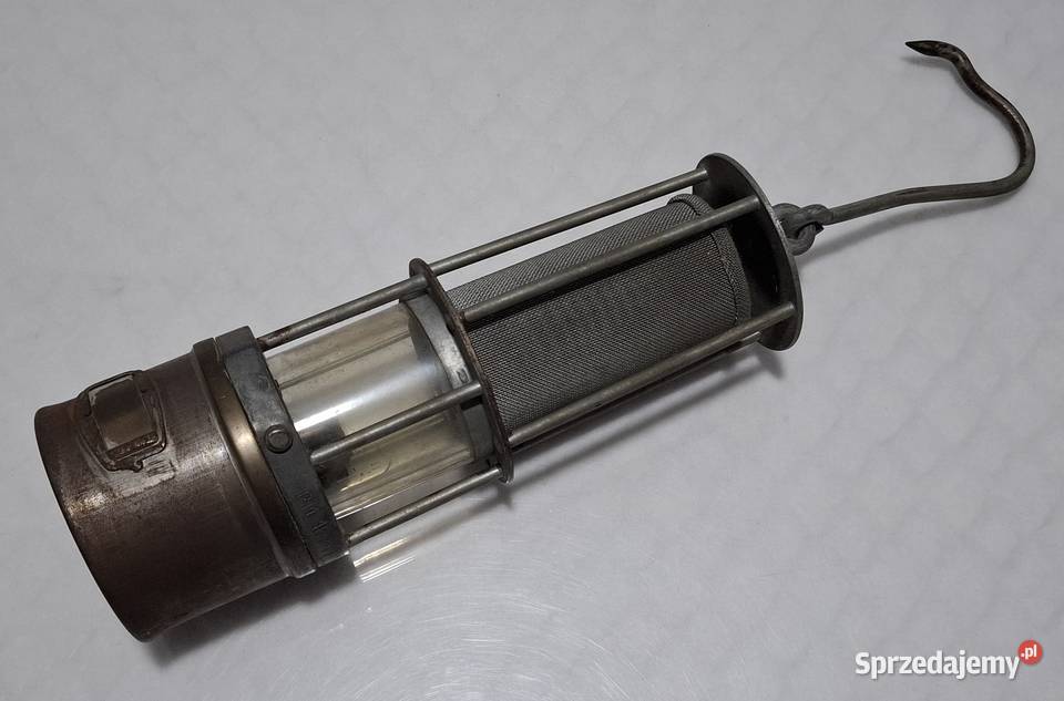 Stara lampa górnicza 84x27 1342g BM 1649 Pozostałe śląskie