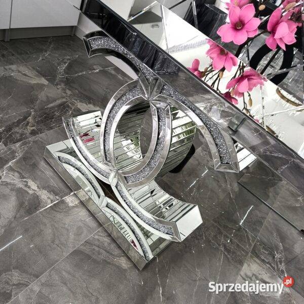 Lustrzana konsola Glamour Premium z kryształkami