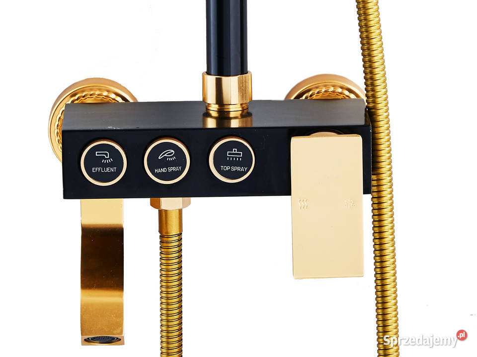 Deszczownica regulowana 160 190 aluminium czarno łódzkie Łódź