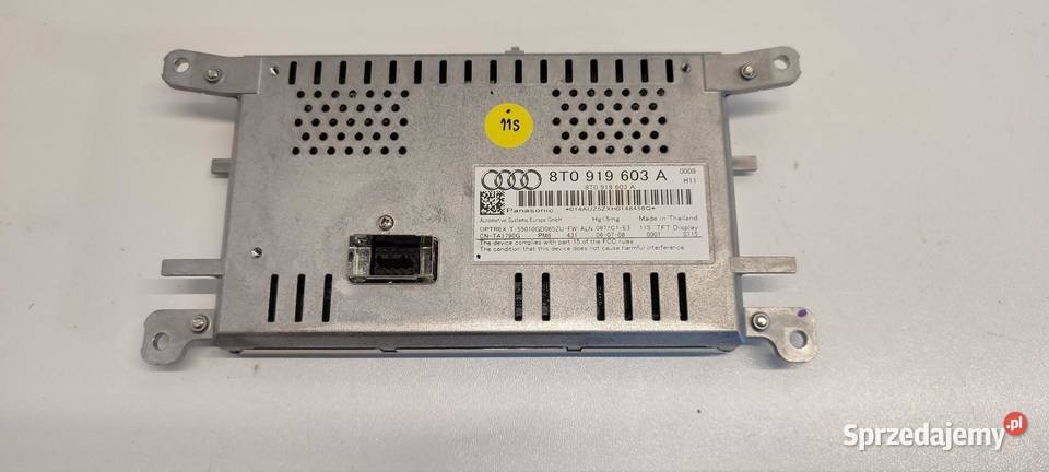 AUDI A4 B8 A5 EKRAN WYŚWIETLACZ 8T0919603A
