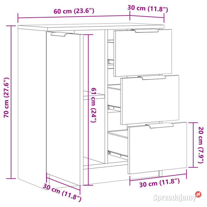 Szafka stare drewno 60x30x70 materiał Pozostałe mazowieckie Warszawa