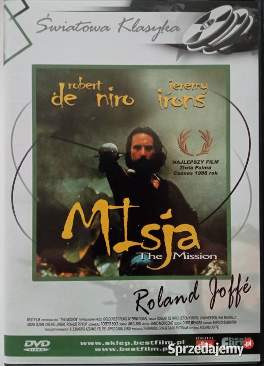 Misja DVD Robert De Niro Jeremy Irons Liam Łódź sprzedam