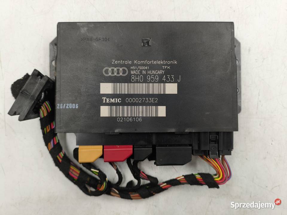 Moduł Komfortu Sterownik Audi A4 B7 Cabriolet