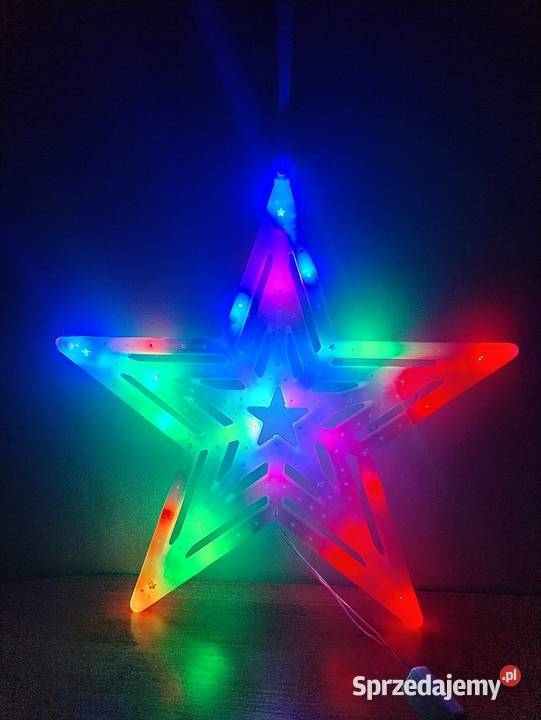 Ozdoba świąteczna LED do okna Gwiazdka Boże Narodzenie Blachownia