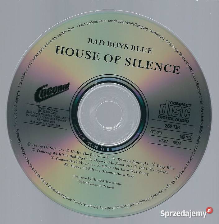 CD Bad Boys Blue House Of Silence 1991 Coconut Brwinów