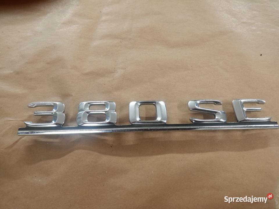 Emblemat 380 SE Mercedes W 126 oryginał opolskie Gorzów Śląski