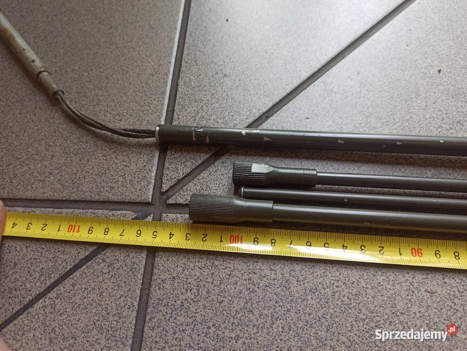 Komplet antena prętowa radiostacji R140 r123 Militaria Skierniewice
