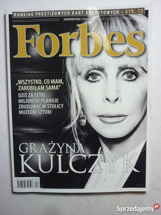 FORBES 2015 12 GRAŻYNA KULCZYK