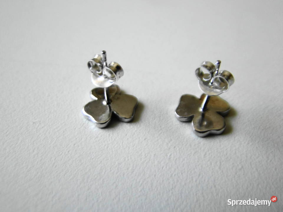 Cudne kolczyki srebro i emalia Warszawa