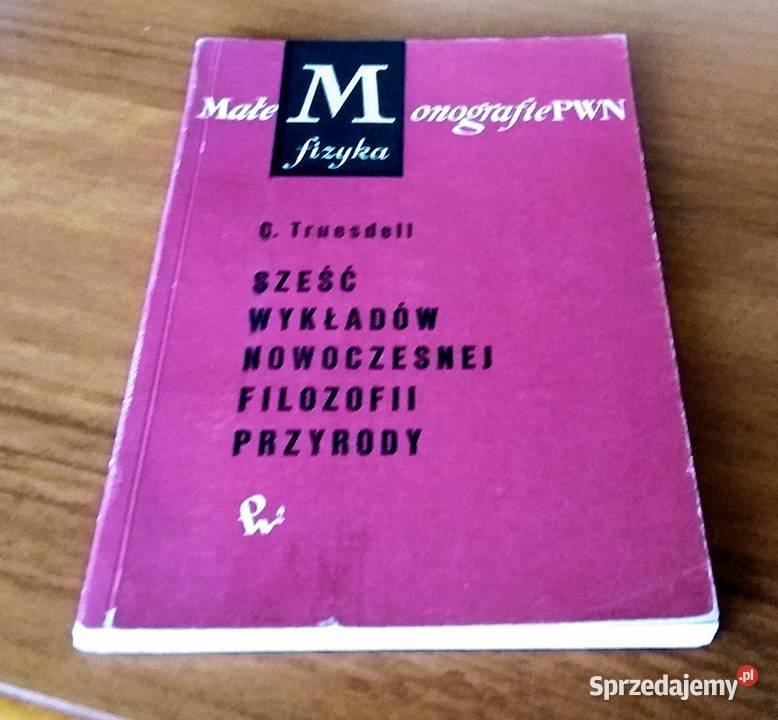 Sześć wykładów nowoczesnej filozofii przyrody C tradycyjny podręcznik Podręczniki Gdańsk