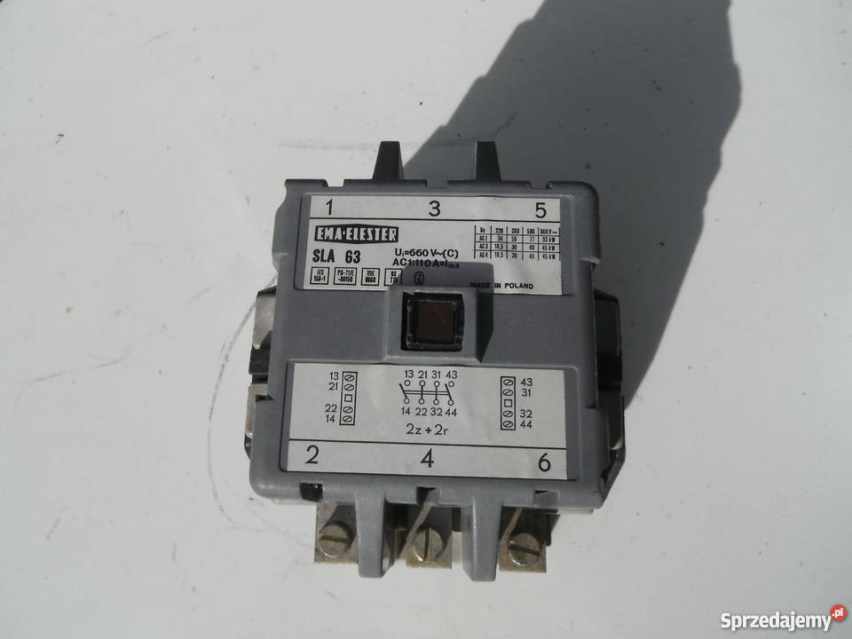 SLA63 Stycznik sla 63 NOWE Różne cewki Produkcja Barak