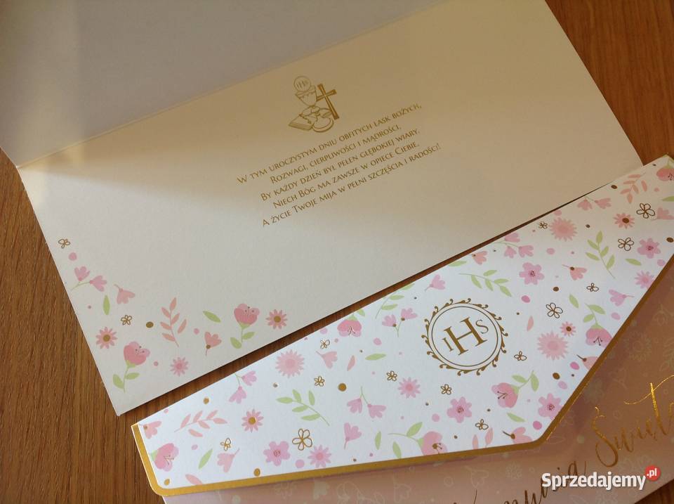 Kartka Pamiątka I Komuni Świętej Dziewczynki