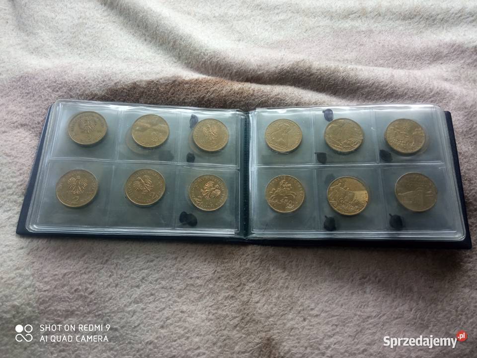 Monety 2 30sztuk i 3 sztuki 5 z klaserem Szczecin