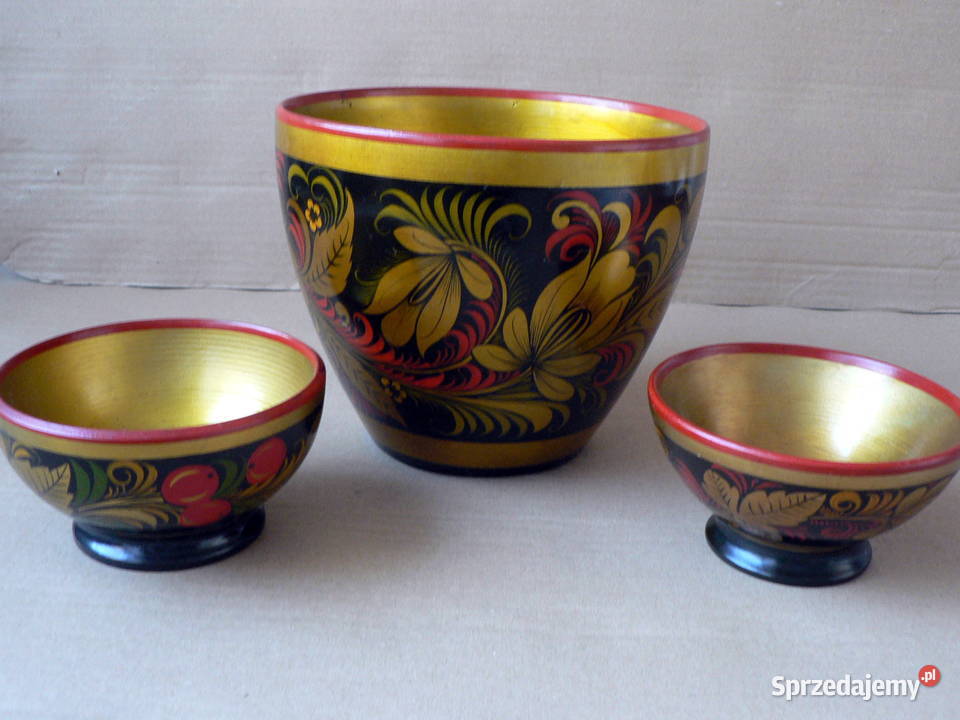 Chochłoma Rosyjska Khokhloma Drewniana sprzedam
