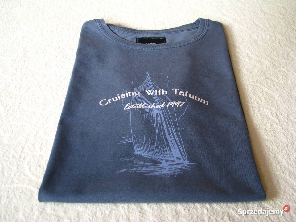 Granatowa koszulka Tatuum z żaglówką Tshirt M Tatuum Brzegi